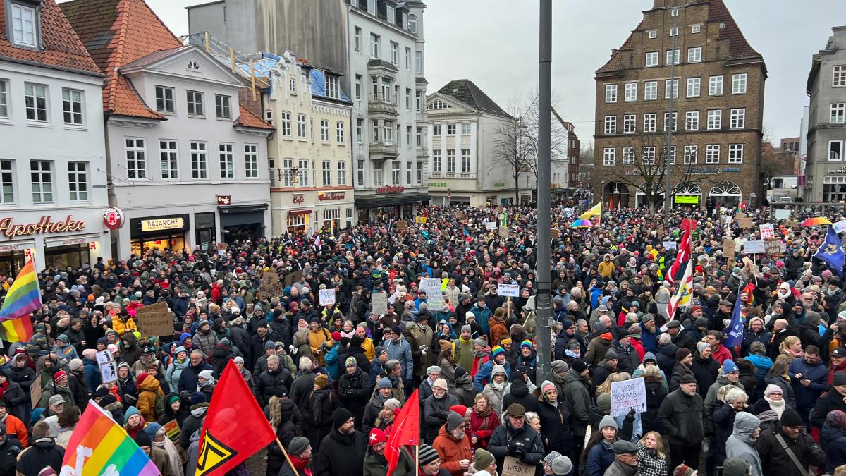 Demo gegen Rechts Das sind die Bilder aus Flensburg