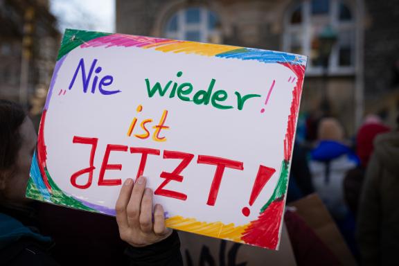 In vielen Bildern Die Sprüche und Plakate der Demo gegen rechts in Melle
