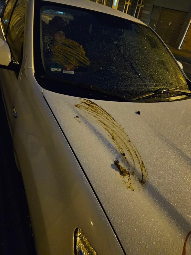 Das Auto wurde besudelt – es sei das wonach es aussehe, sagt Reinhold Majeske.