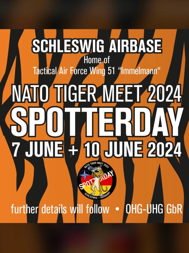„Nato Tiger Meet 2024“ in Schleswig Termine für SpotterDays SHZ
