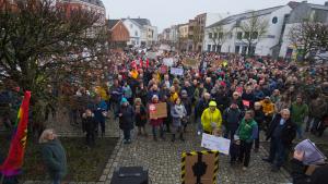 Demo gegen RechtsextremismusBarmstedt, Marktplatz, 10.2.2024