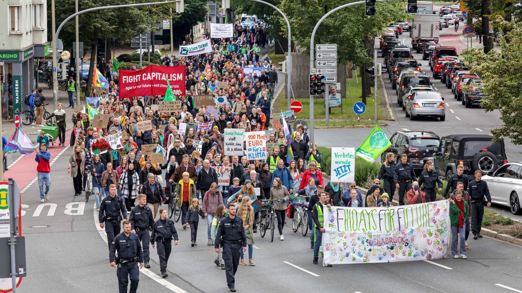 Fridays-for-Future-Demo in Osnabrück: Erhebliche Verkehrseinschränkungen erwartet