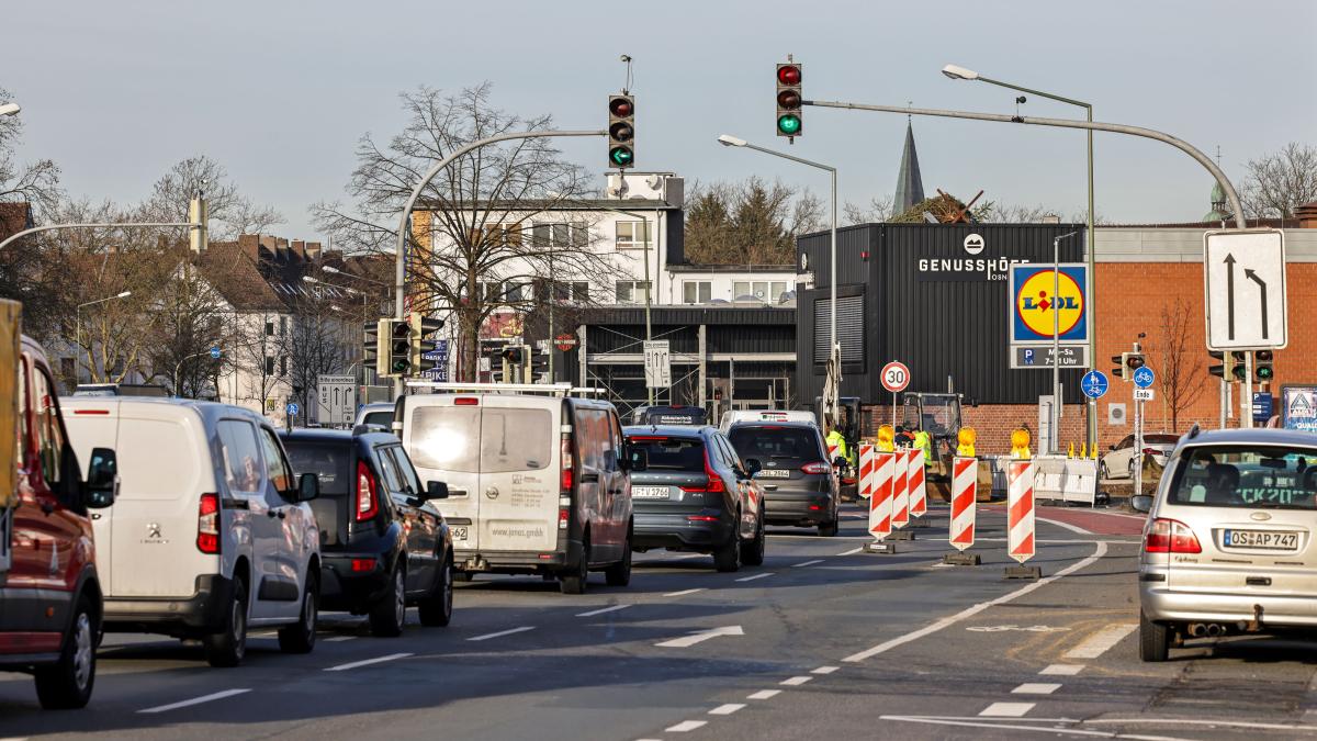 Baustelle an der Hannoverschen Straße in Osnabrück wandert weiter