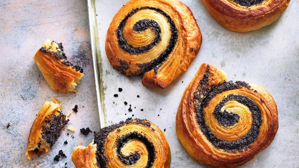 Rezept für Mohnschnecken aus Plunderteig | SHZ