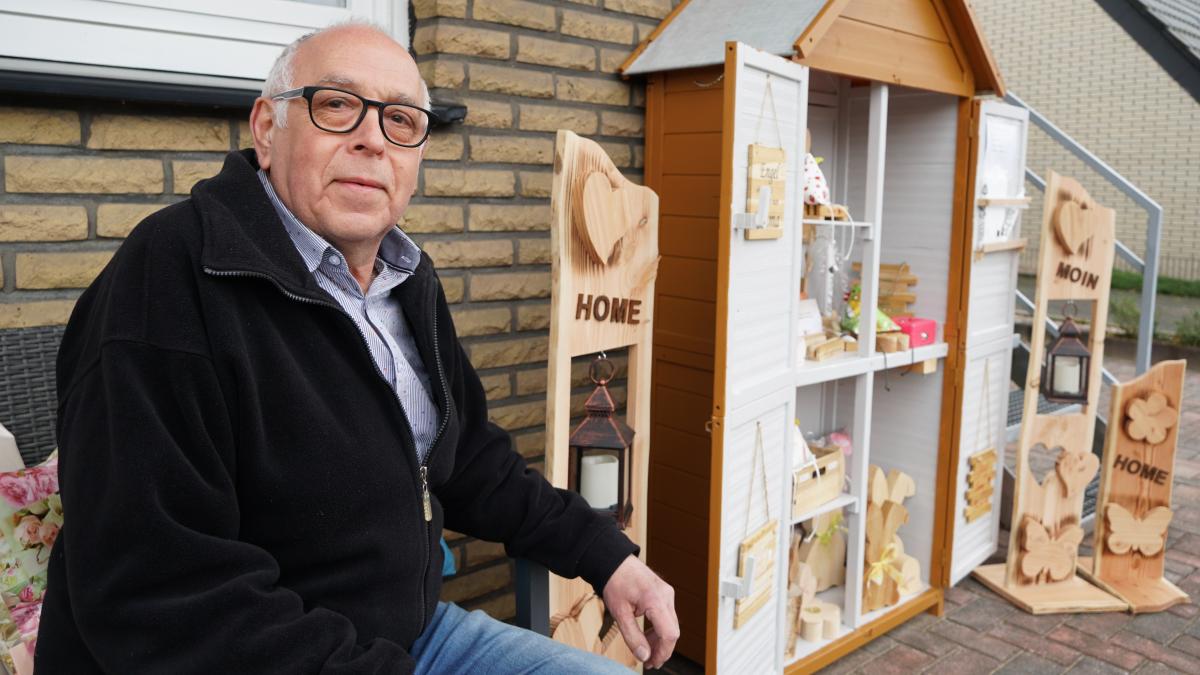 Dekohütte in TwistSiedlung Hans Bochnig bietet Holz und Kissen NOZ