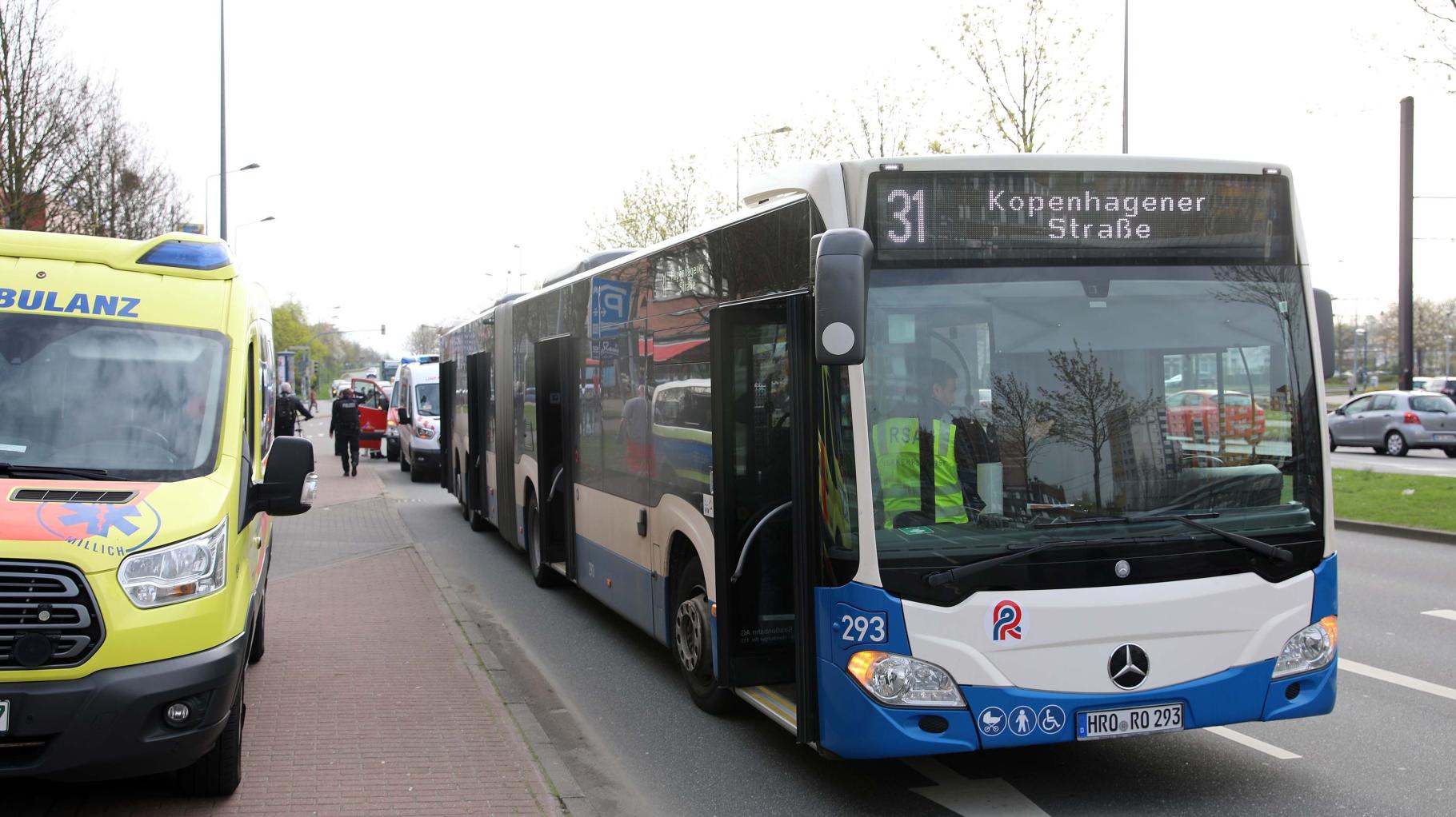 Säugling bei Vollbremsung in Rostocker Bus umhergeschleudert