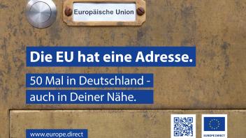 Plakatkampgane „Die EU hat eine Adresse.“
