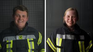 Jana Helmke und Tjark Hennes machen eine Ausbildung zum Atemschutzgeräteträger