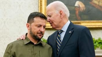 Wolodymyr Selenskyj besucht Joe Biden in Washington: Die USA gelten als wichtigster Verbündeter der Ukraine im Abwehrkampf gegen die russische Invasion.
