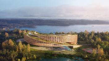 So soll es einmal aussehen: Das „schönste Spa-Hotel Deutschlands“, das Hadi Teherani in Malente-Krummsee schaffen will.