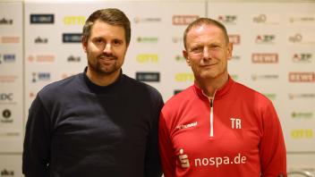 Zuversichtlich in den Saison-Endspurt: Sport-Geschäftsführer Christian Jürgensen (li.) und Trainer Torsten Fröhling.