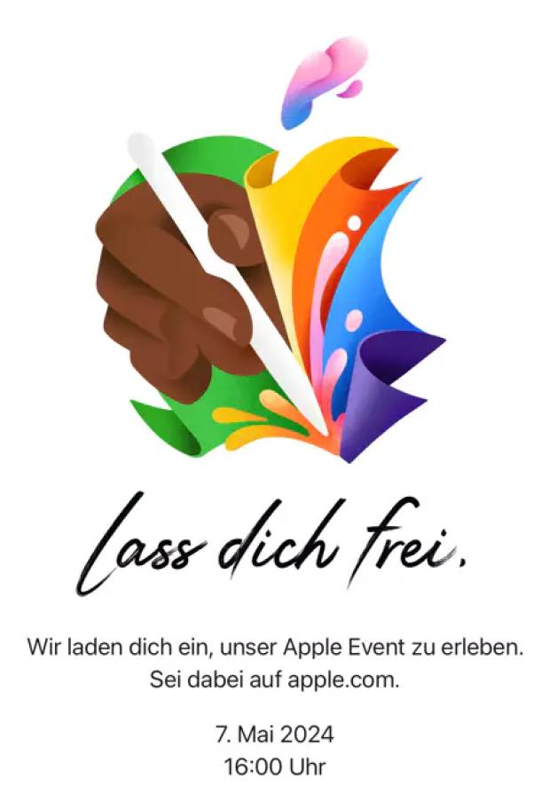 Das Logo für das Apple-Event „Set Yourself Free“.