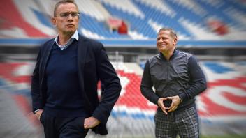 FOTOMONTAGE: Ralf Rangnick ploetzlich wieder Kandidat auf das Traineramt beim FC Bayern Muenchen-Max EBERL (Sportvorstan