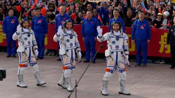 Vor Start der Crew «Shenzhou 18» zur Raumstation «Tiangong»