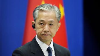 Sprecher des chinesischen Außenministeriums Wang in Peking