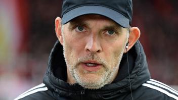 Bayern Munich&apos;s German head coach Thomas Tuchel is interviewed prior to the German first division Bundesliga football match between 1 FC Union Berlin and FC Bayern Munich in Berlin, on April 20, 2024. (Photo by JOHN MACDOUGALL / AFP) / DFL REGULATIONS PROHIBIT ANY USE OF PHOTOGRAPHS AS IMAGE SEQUENCES AND/OR QUASI-VIDEO
