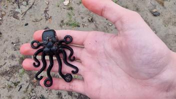 Junger Strandsammler findet seltenen Lego-Oktopus in Cornwall