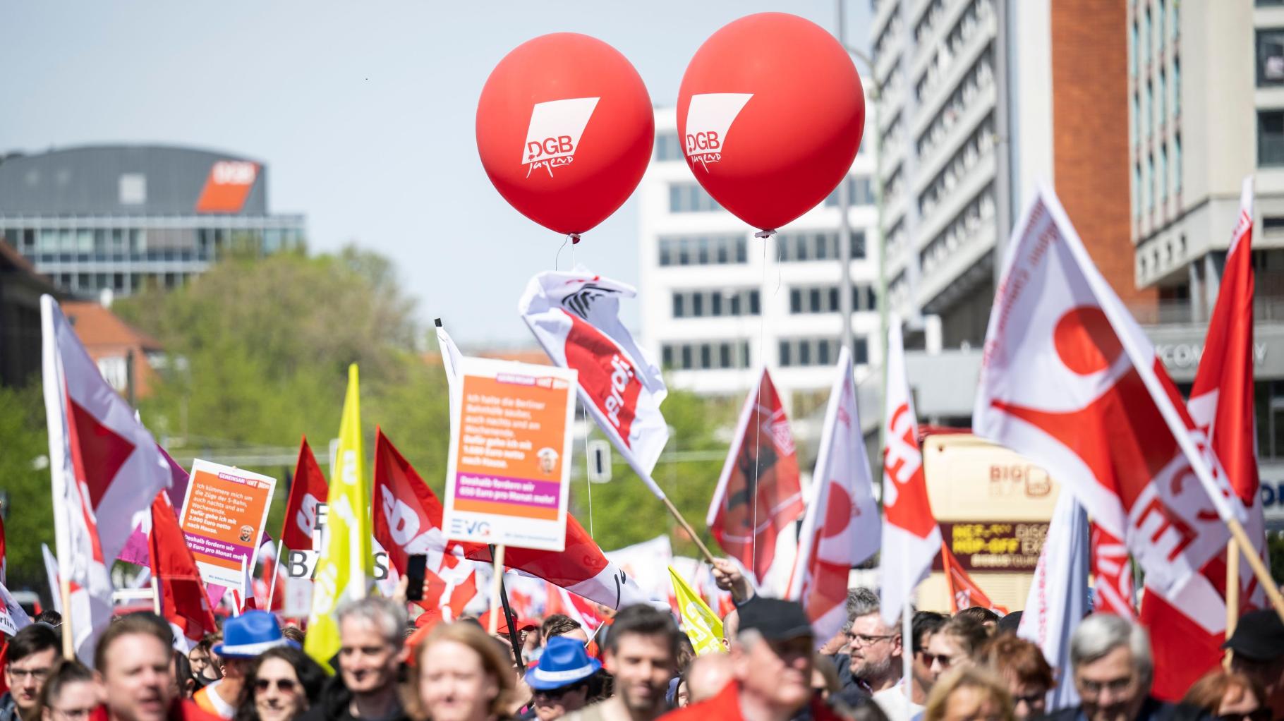 DGB-Kundgebung am 1. Mai in Rostock