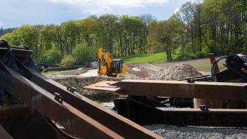Baubeginn der Stromtrasse in Borgholzhausen bis nach Wellingholzhausen - 27.04.2024