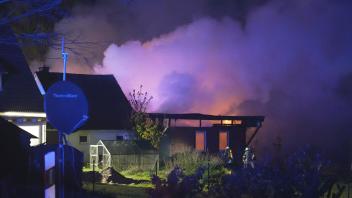 In Prinzhöfte ist in der Nacht zum 26. April der Anbau einer Kampfsportschule abgebrannt. 
