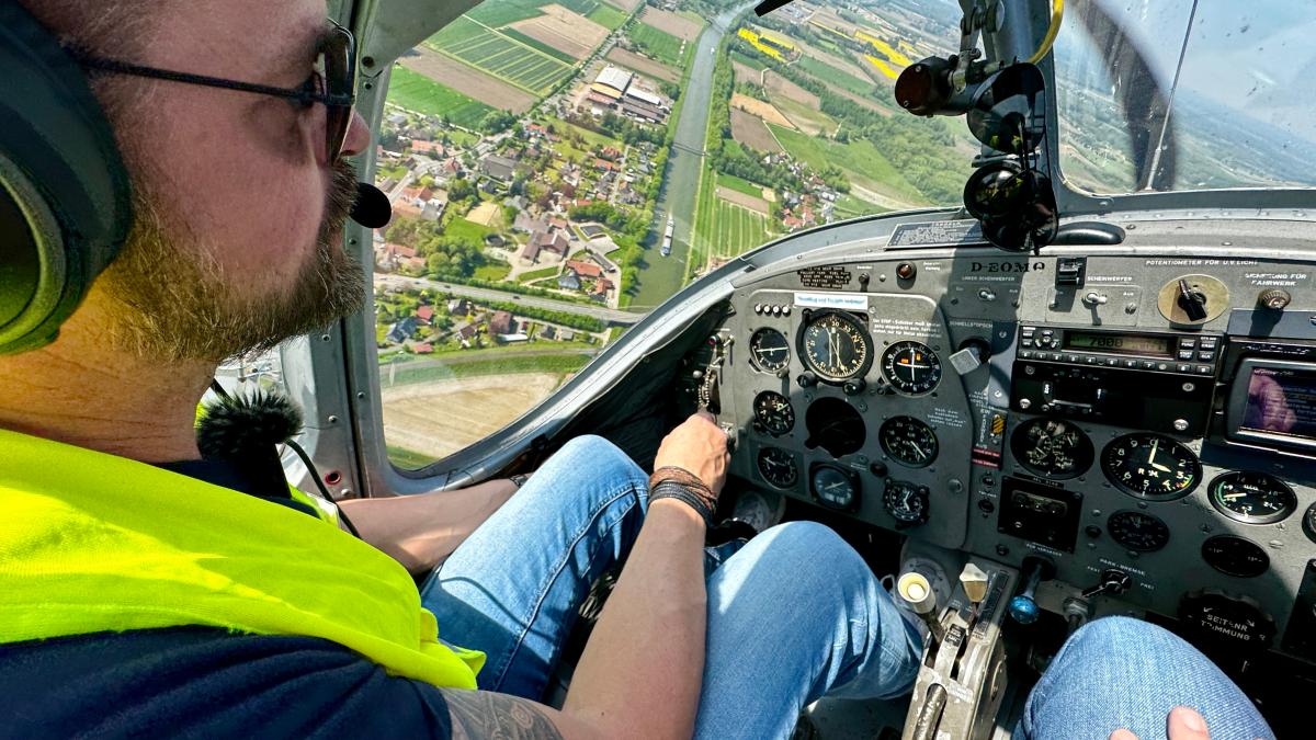Test beim Flugplatz Bohmte Mein Flug in Helikopter und Flugzeug