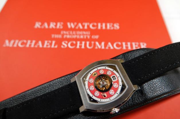 Les montres appartenant à Michael Schumacher seront proposées aux enchères à partir de lundi.