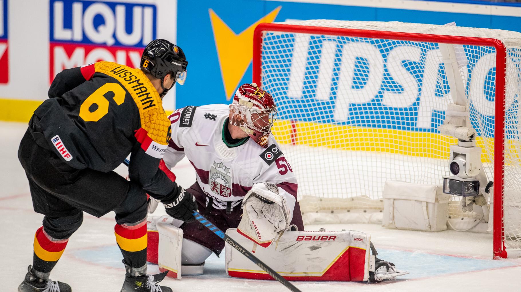 Rekordsieg bei der Eishockey-WM: Deutschland schießt Lettland vom Eis