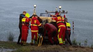 Taucher und Polizei im Einsatz: Rätselhafter Fund am Ufer des Möllersees