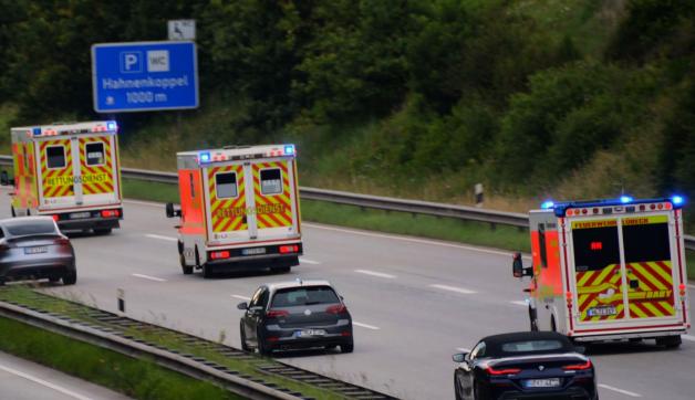 Kleinkind in Güster in Teich gefallen Großeinsatz der Retter