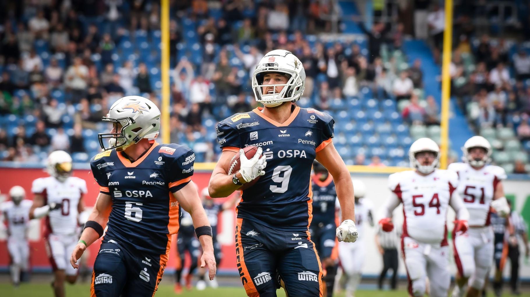 Rostock Griffins übernehmen nach Sieg in Langenfeld die Tabellenspitze