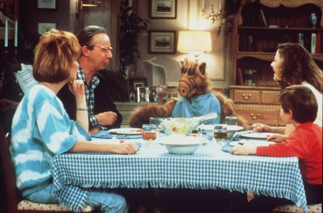 In the TV series “Alf,” the alien finally becomes a member of the family.