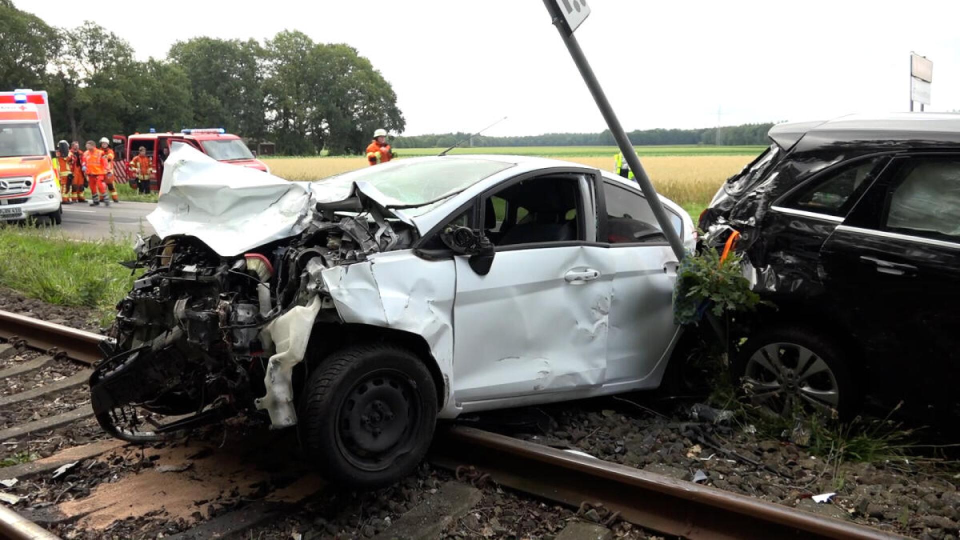 Unfall mit vier Fahrzeugen auf der Sögeler Straße in Werlte