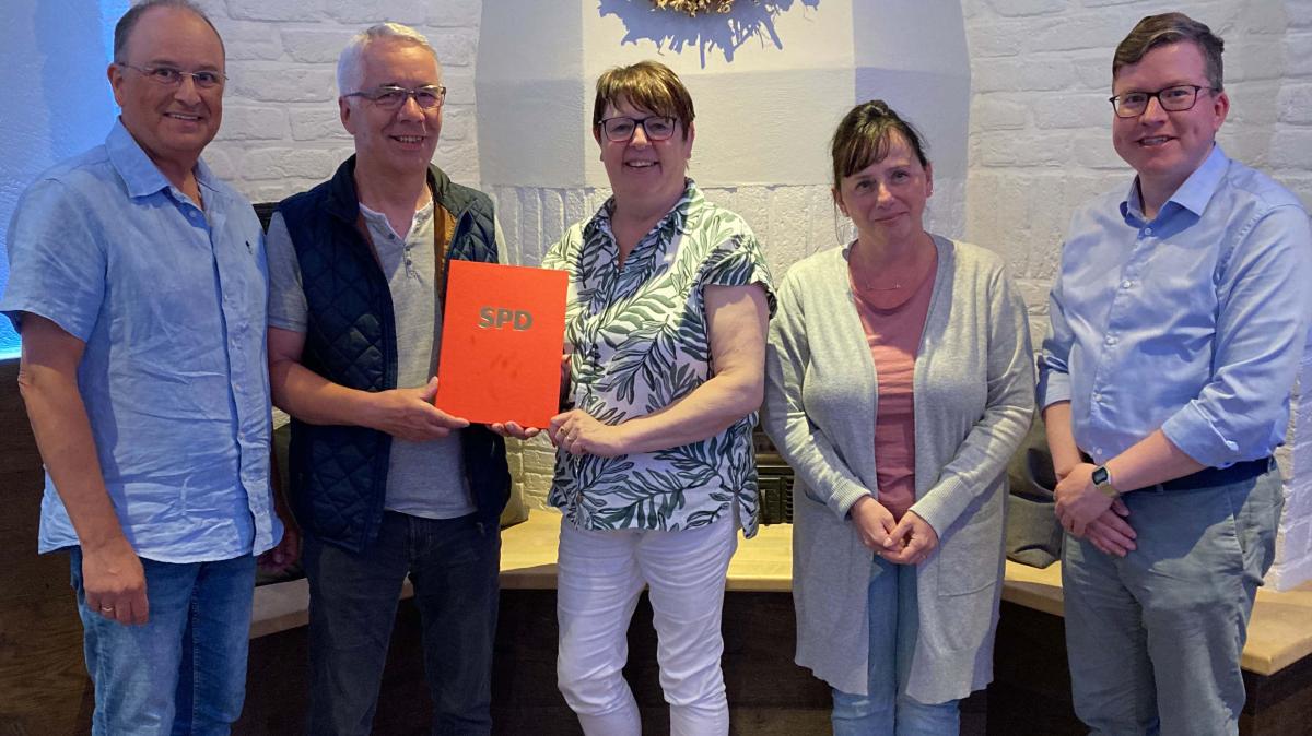 50 Jahre in der SPD Partei ehrt Reinhard Hellmann aus Merzen NOZ