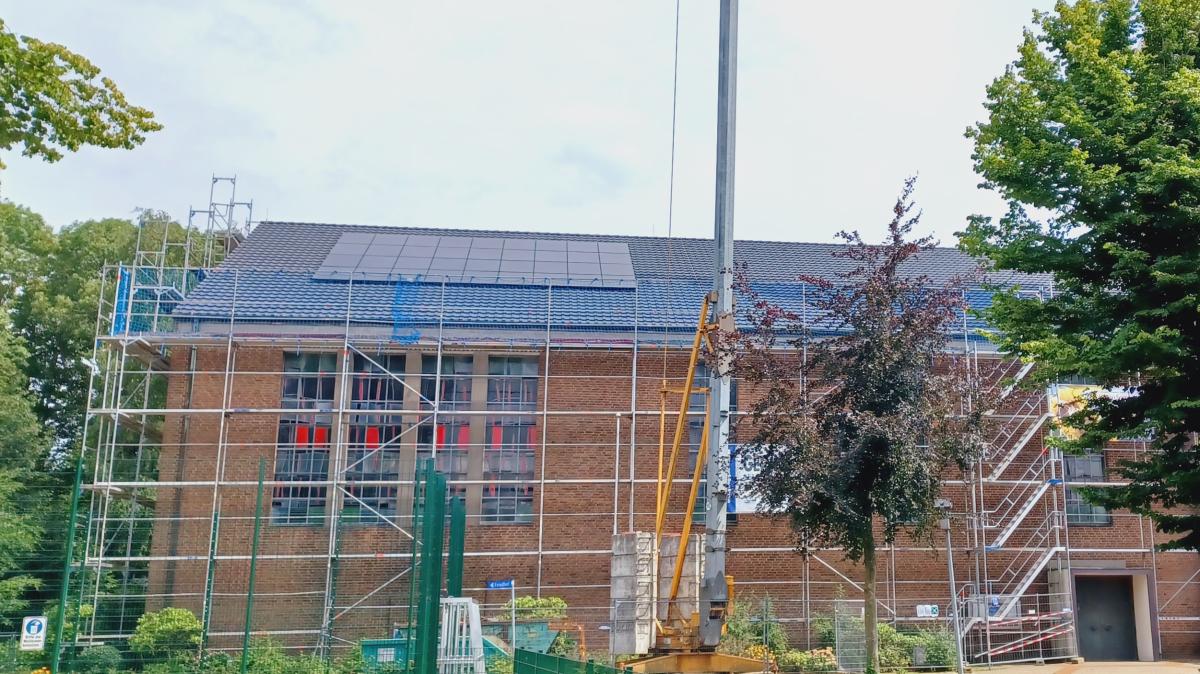 Herzlake PVAnlage auf Dach der St. NikolausKirche installiert