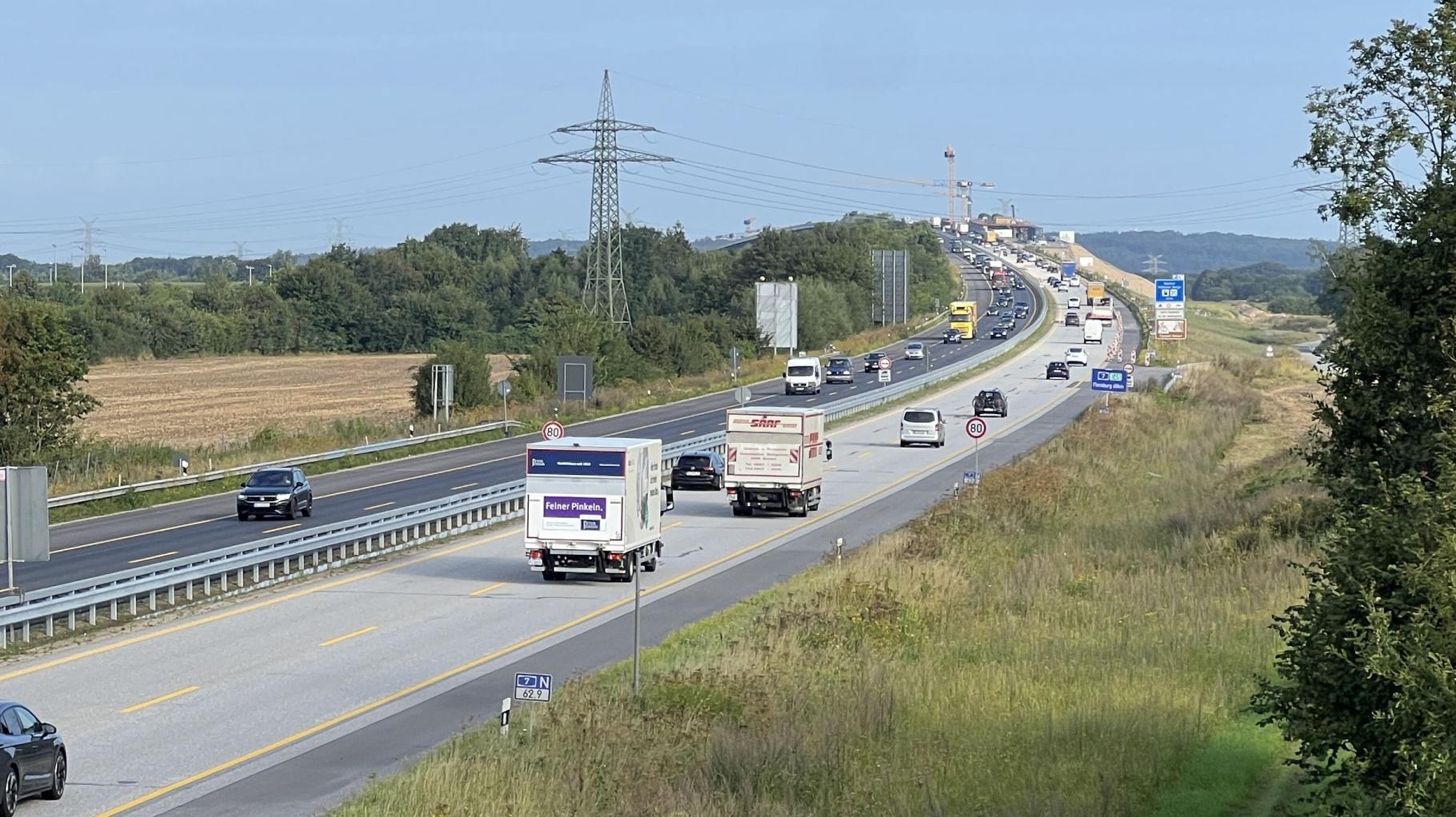 Kreuz Rendsburg bis Owschlag: A7 wird ein ganzes Wochenende in Richtung Norden gesperrt