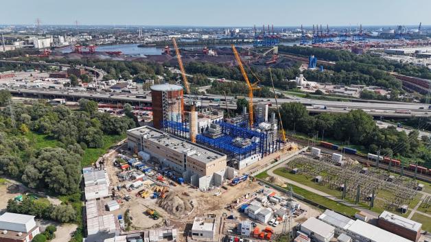 Construction site of the Hafen Energy Park