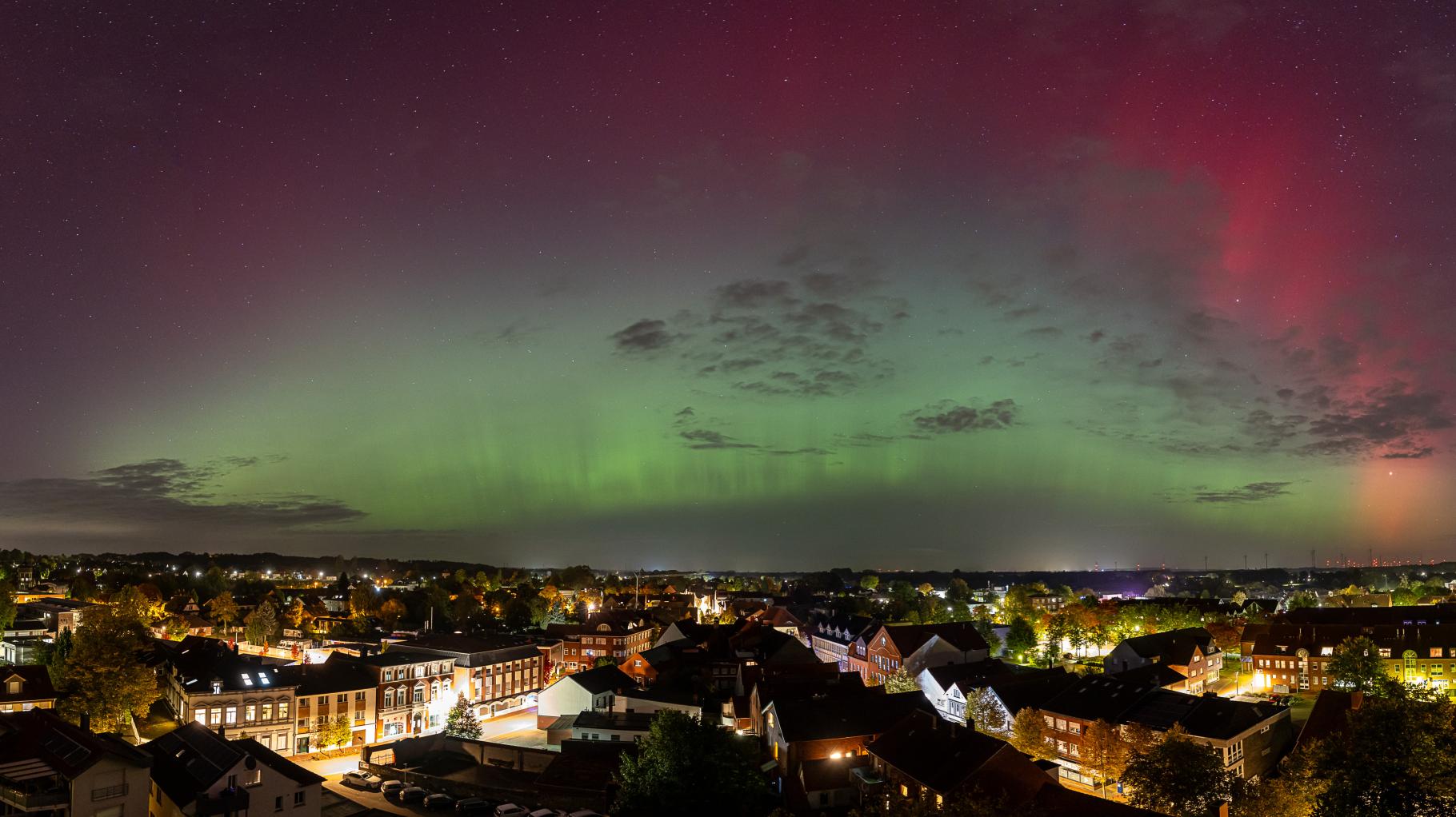 Grandiose Spectacle: Northern Lights over the Osnabrück Region