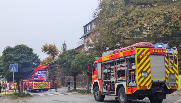 Die Königstraße wurde während des Einsatzes voll gesperrt