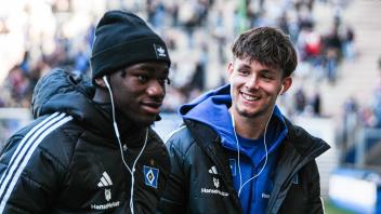 Fabio Balde (Hamburger SV, 45), Otto Stange (Hamburger SV, 49) GER, Hamburger SV vs. 1. FC Nuernberg, Fussball, 2. Bunde