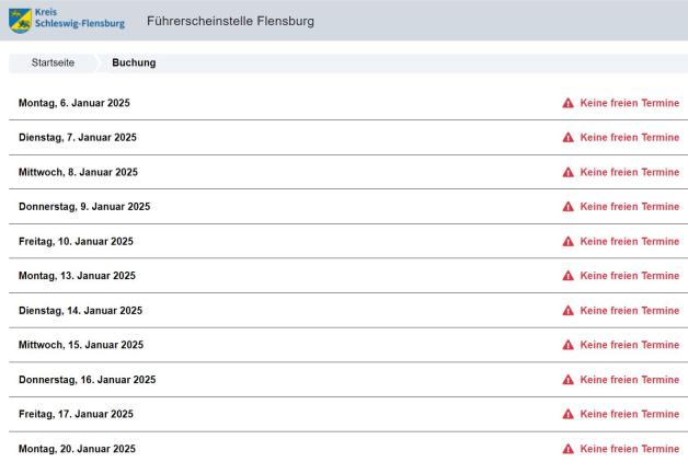 Fhrerscheinstelle Flensburg Termin