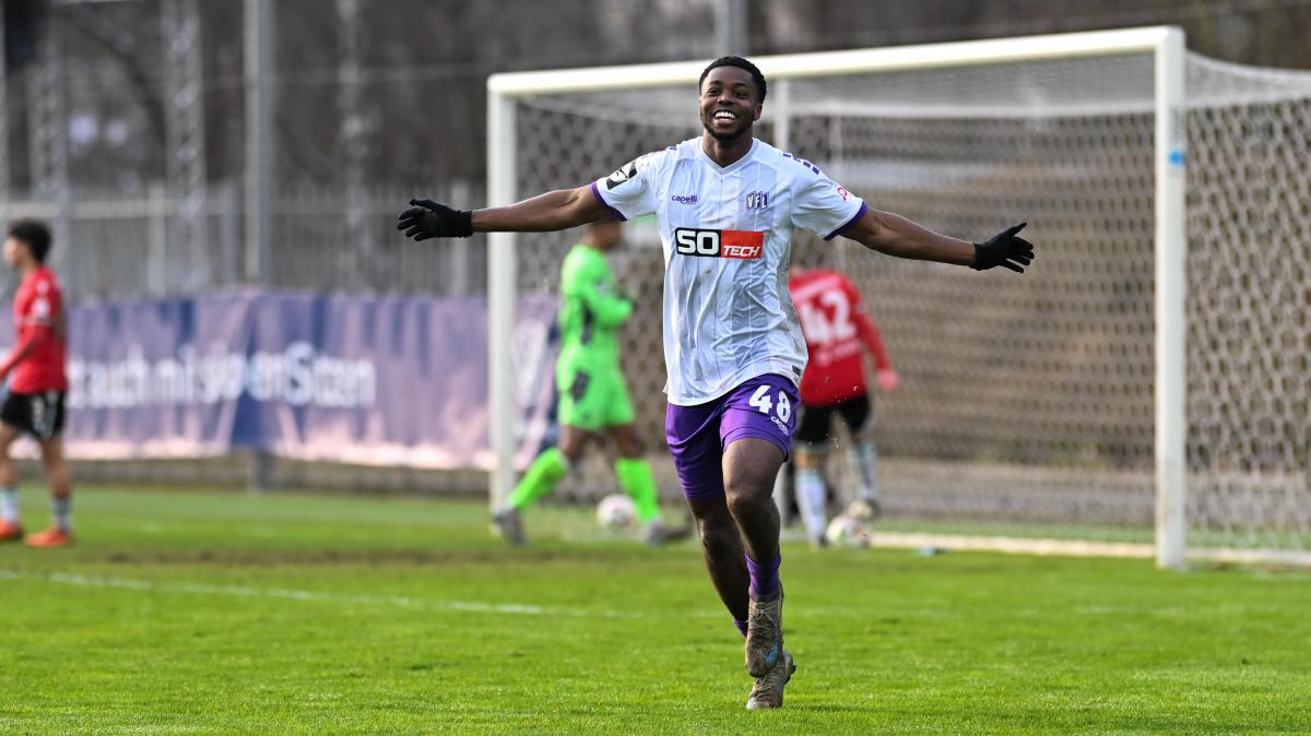 Angekommen beim VfL Osnabrück: Bryang Kayo ist eines der Gesichter des lila-weißen Aufschwungs.Foto: Michael Titgemeyer