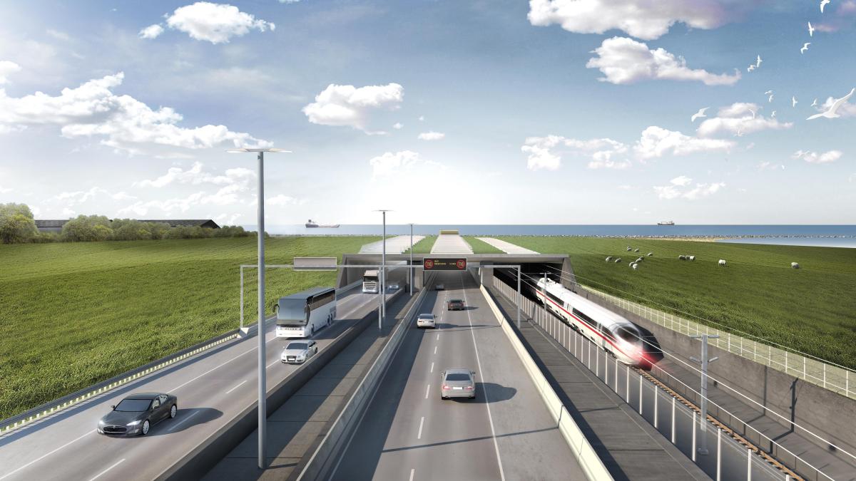 Fehmarnbelt Tunnel: Road construction first, rail start later