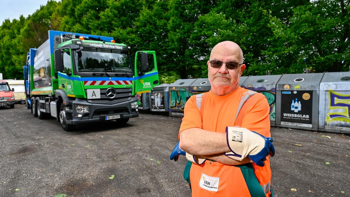 Pinneberg: Jürgen Gutzeit clears illegal garbage at recycling centers