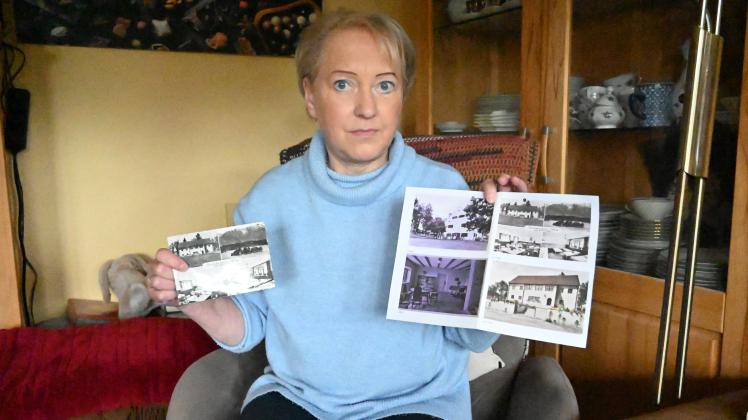 Susanne Speck aus Rendsburg zeigt Fotos von dem ehemaligen Kinderkurheim in Uffing, in dem sie 1965 für sechs Wochen untergebracht war. Susanne Speck aus Rendsburg zeigt Fotos von dem ehemaligen Kinderkurheim in Uffing, in dem sie 1965 für sechs Wochen untergebracht war.