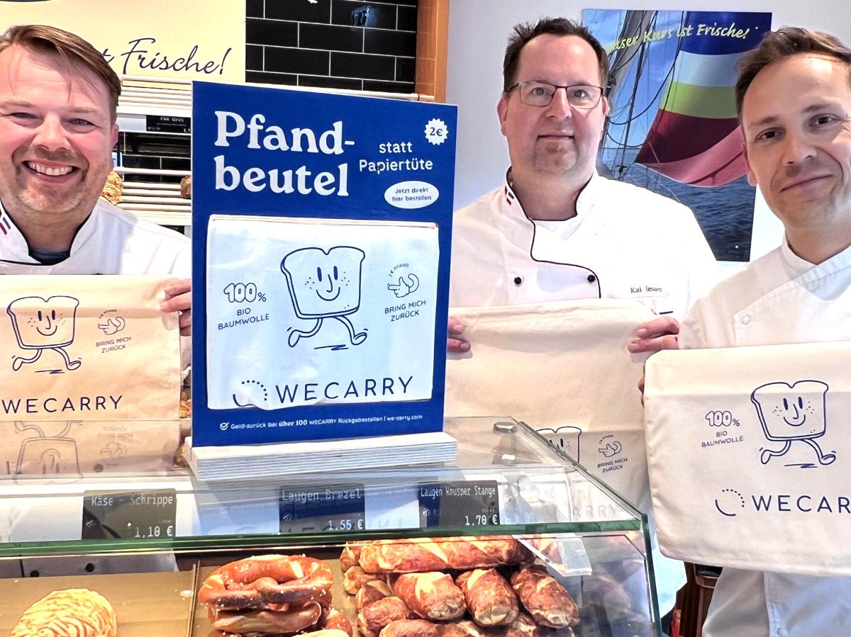 Bäcker auf Sylt führen Mehrwegbeutel für Brot und Brötchen ein