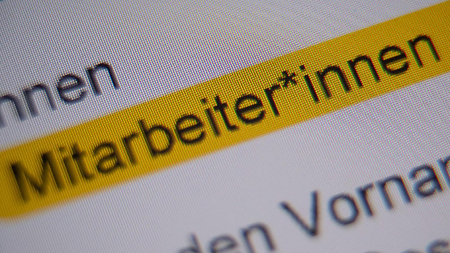 Gendersternchen in Ministerien, oder nicht? Bundesregierung legt sich fest