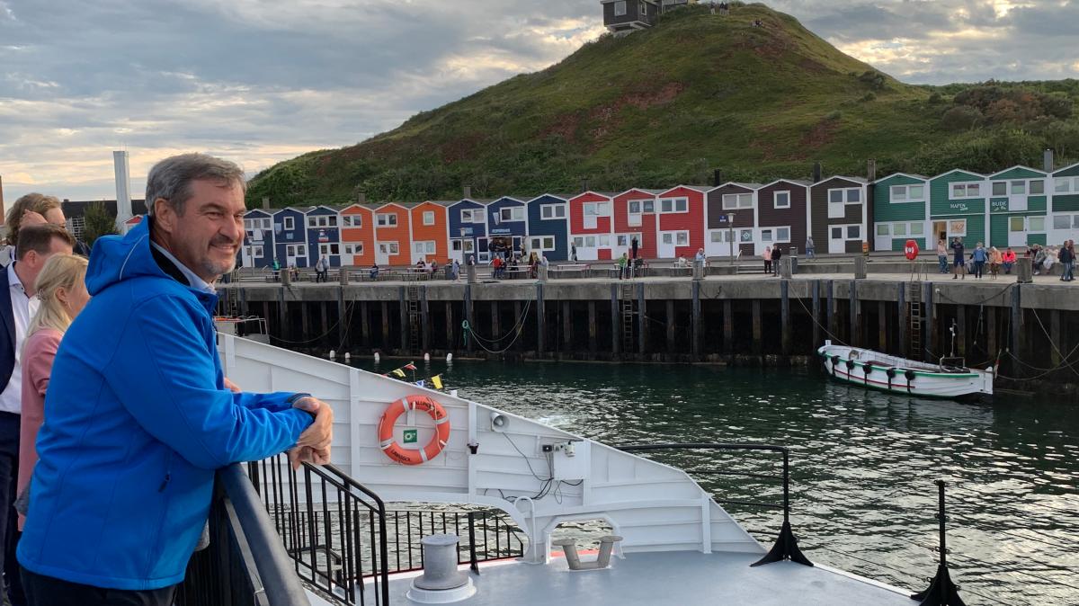 Trip to Heligoland: Markus Söder's declaration of love for the island