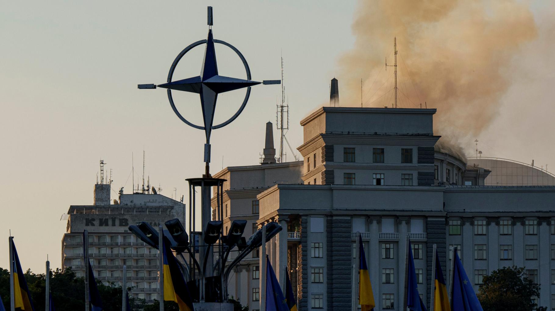 Ukrainisches Regierungsgebäude bei schwerstem Drohnenangriff seit Kriegsbeginn getroffen