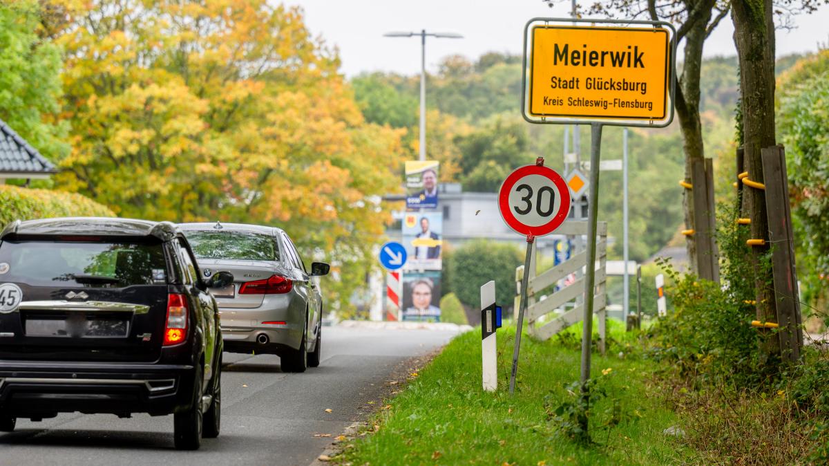 When you call: Speed ​​limit in the construction site between Glücksburg