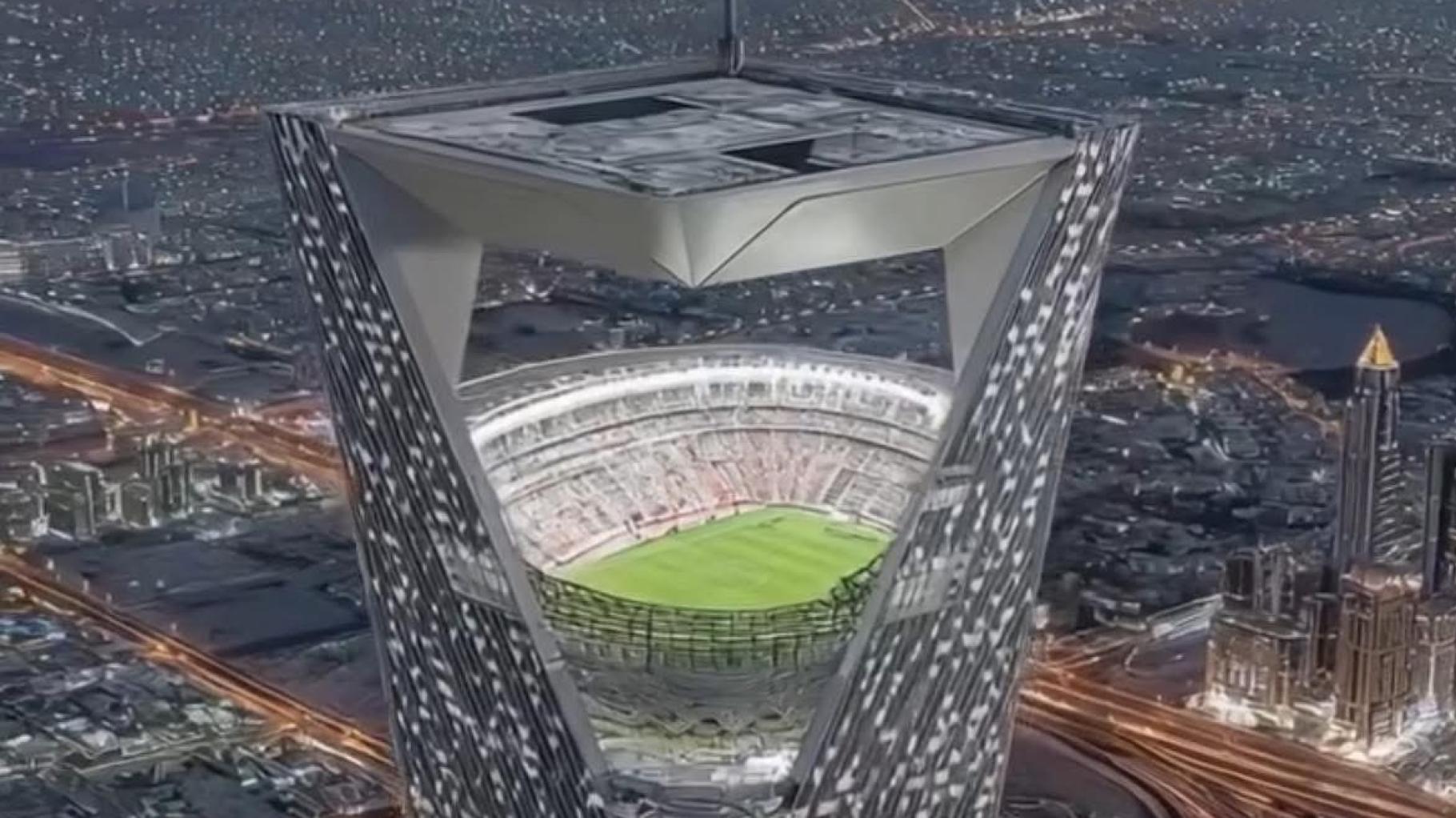 Virales Video zeigt Fake-Stadion für WM 2034 – so soll das „Himmelsstadion“ wirklich aussehen